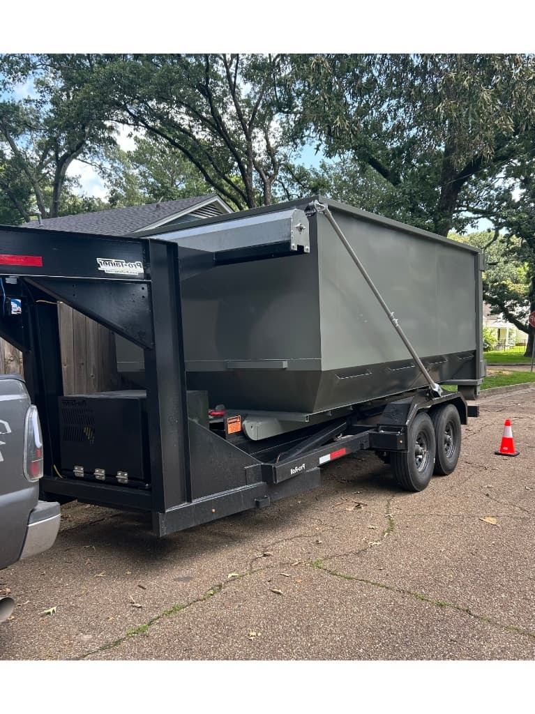 Residential dumpster rental delivery in Jackson, MS